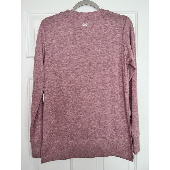Alo Yoga glimpse long sleeve split tee - size Small - OF - Picture 3 of 7